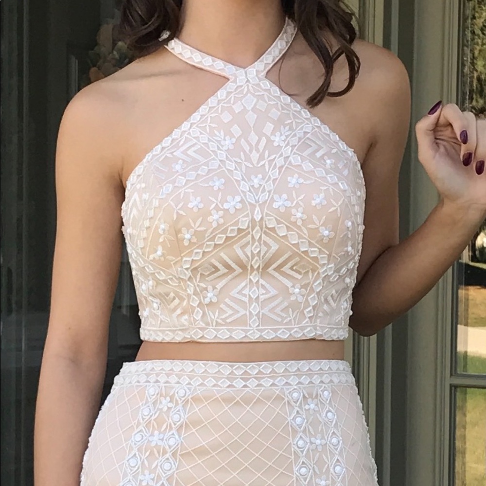 Rachel Allan Two Piece homecoming dress
